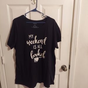 My Weekend is All Booked Tee torrid size 3